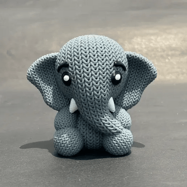 Crochet Elephant 3D Toy